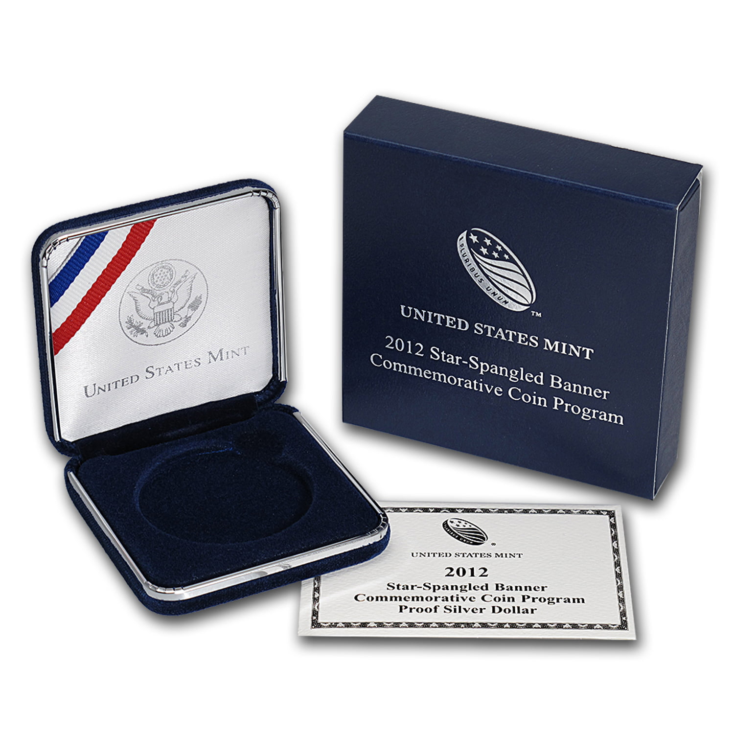 2012 P Star-Spangled Banner PROOF Silver Dollar US Mint $1 Coin Box and COA 