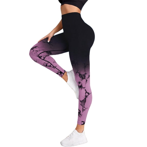 Ramiter Plus Size Leggings Workout Leggings for Women Seamless Scrunch Tights Tummy Control Gym Fitness Girl Sport Active Yoga Pants M,Pink