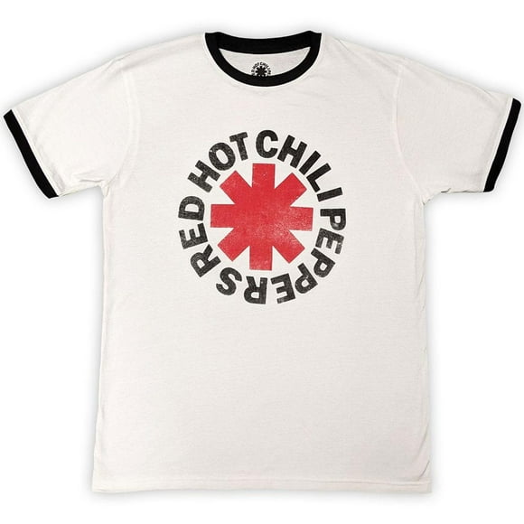 Red Hot Chilli Peppers Adult Ringer Logo T-Shirt
