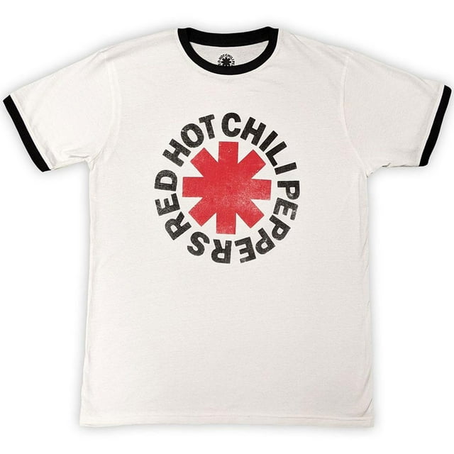 Red Hot Chilli Peppers Adult Ringer Logo T-Shirt