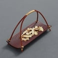 thumbnail image 3 of veasfak Multi Purpose Saucer Tray with Handles Bamboo Serving Tray for Parties Decor Red, 3 of 6