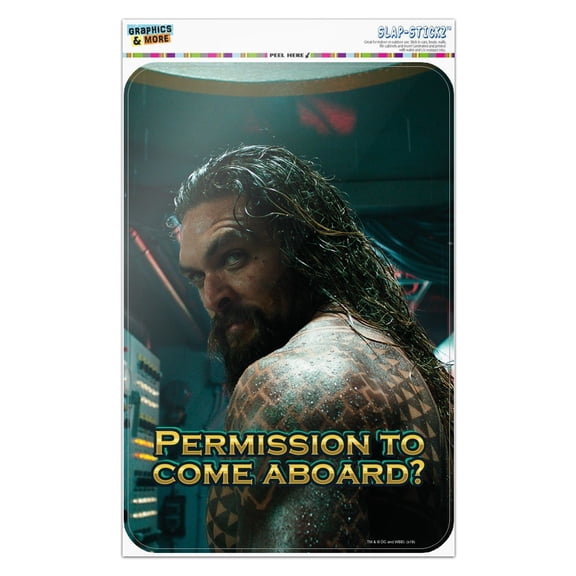 Aquaman Movie Permission to Come Aboard Home Business Office Sign