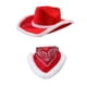 thumbnail image 4 of 3 Sombreros De Vaquero Navideños Para Mujeres Y Hombres, Moda Con Bandana Para Juegos De Rol Nupciales, Estilo B, 4 of 8