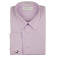 thumbnail image 2 of Marquis Men's Solid French Cuff Dress Shirt Cufflinks Included 19.5" Neck 36/37 Sleeve, Silver, 2 of 7