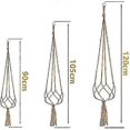 thumbnail image 2 of Macrame Plant Hangers Holder 6 Packs Indoor Outdoor Hanging Planter Basket Rope Flower Pot Holder Jute Rope Planter Hangers Garden Home Decorations, 2 of 5