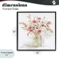 thumbnail image 4 of Stupell Industries Farmhouse Springtime Blooms in Glass Vase Black Framed Giclee Art, 12 x 12, by Carol Robinson, 4 of 8