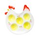 thumbnail image 3 of Bandeja para huevos de Pascua, soporte para huevos de Pascua, bonita figura de multifunción, soporte para desayuno, almuerzo, decoración del C, 3 of 8