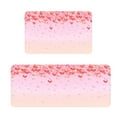 thumbnail image 2 of Happy Valentines Day Kitchen Rugs Set of 2, Red Pink Love Heart Glitter Floor Mats Home Decor, Anniversary Wedding Door Mat Decorations - 16x24 and 16x43 Inches, 2 of 5