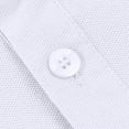 thumbnail image 4 of Boys White Polo Shirts Short Sleeve Uniform Button Down Shirt Toddler Tshirts Boys, 4 of 6