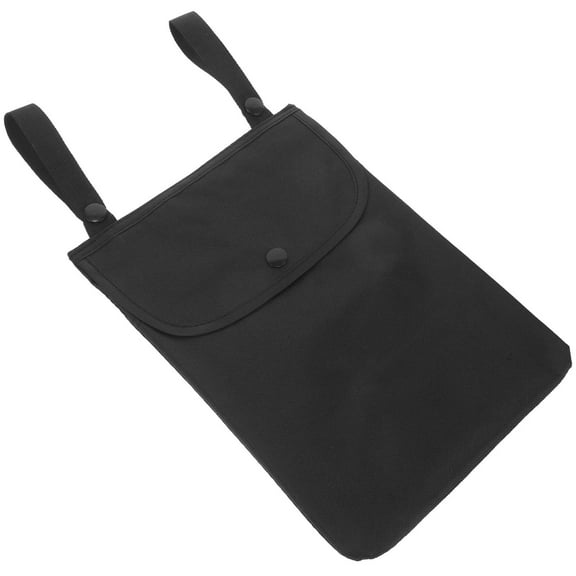 FUTUREORYY Motorcycle Handlebar Bag Black Canvas 1Pack 10.6X7.7X0.2In