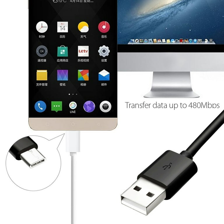 Afflux 6FT USB Type C Cable Fast Charging Cable USB-C Type-C 3.1