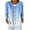 Light Blue, variant on Gnshining Sweatershirts for Women Oversized Button Pullovers Tunic Fall V Neck Solid Color Tops