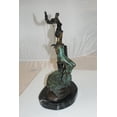 thumbnail image 5 of Girl on a swing Bronze Statue -  Size: 15"L x 8"W x 21"H., 5 of 14