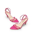 thumbnail image 3 of DREAM PAIRS Pointy Toe Heels for Women Stiletto Sexy Strappy Ankle Strap 3.7 inch High Heel Sandals for Party Prom, 3 of 6