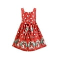 thumbnail image 2 of Girls Dress Christmas Red Reindeer Gingerbread Man Jingle Bell 8 Years, 2 of 6