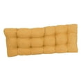 thumbnail image 2 of 51-inch by 19-inch Tufted Solid Microsuede Bench Cushion Yellow-Color, 2 of 3