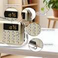 thumbnail image 5 of Hand Crank Solar Emergency Radio, Portable AM FM SW Radio With LED Flashlight, USB Rechargeable MP3 Player Built-in Speaker, Outdoor Survival Weather Radio With Built-in Battery,1pcs Golden, 5 of 11