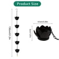 thumbnail image 3 of Irrigation Supplies Kit Black Rain Chain (For Gutters) — Decorative Rain Chain Outdoor Gutter Chain / Downspout Chain Modern Style Outdoor Rain Chain Watering System Garden Irrigation Tools Drip Irri, 3 of 5