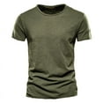 thumbnail image 6 of Hawaii Men‘s Casual Short Sleeve T-shirt 100% Cotton 9 Colors Summer Sports Clothing Top S-5XL High Quality Solid Color T-shirt, 6 of 7