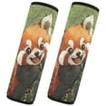 thumbnail image 2 of Qxltty Red Panda Car Seat Strap Pads are Soft and Snug Fitting for All Cars Backpacks Pushchair, 2 of 8
