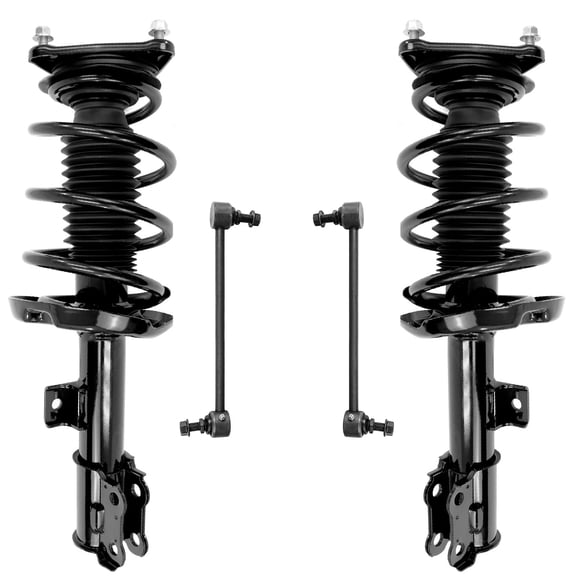 Detroit Axle - 4pc Front Suspension Kit for Hyundai 2013-2017 Elantra GT, 2 Complete Struts with Coil Springs 2 Sway Bar End Links 2014 2015 2016 Suspension Replacement