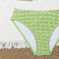 thumbnail image 6 of mgoYE Girl Swimsuit Size 13-17 Girls Two Piece Swimsuits Ribbed Bikini Sets Swimming Bathing Suit Beach Sport Athletic Teen Girls Swimwear(Green,13-14 Years), 6 of 8