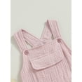 thumbnail image 6 of GXFC Infant Baby Girl Boy Suspender One Piece Jumpsuit Newborn Sleeveless Rompers Shorts Overalls Toddler Casual Bodysuit Clothes 0-24M, 6 of 8