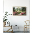 thumbnail image 2 of Vintage Floral Wall Art Unframed Rose Garden Canvas Prints Flower Printing Traditional Botanical Picture Artwork Home Wall Decor for Bedroom Living Room Bathroom, 2 of 3