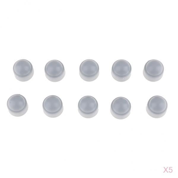 50 Pieces M6 Hex Hexagon Dome Bolt Screw Nut Protection Caps Cover 10 x 13mm 