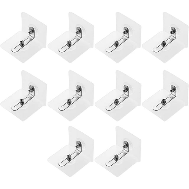 10pcs Adhesive Furniture Wall Anchors, Anti Tip Kit, Anti Tip Fixator Adhesive Furniture