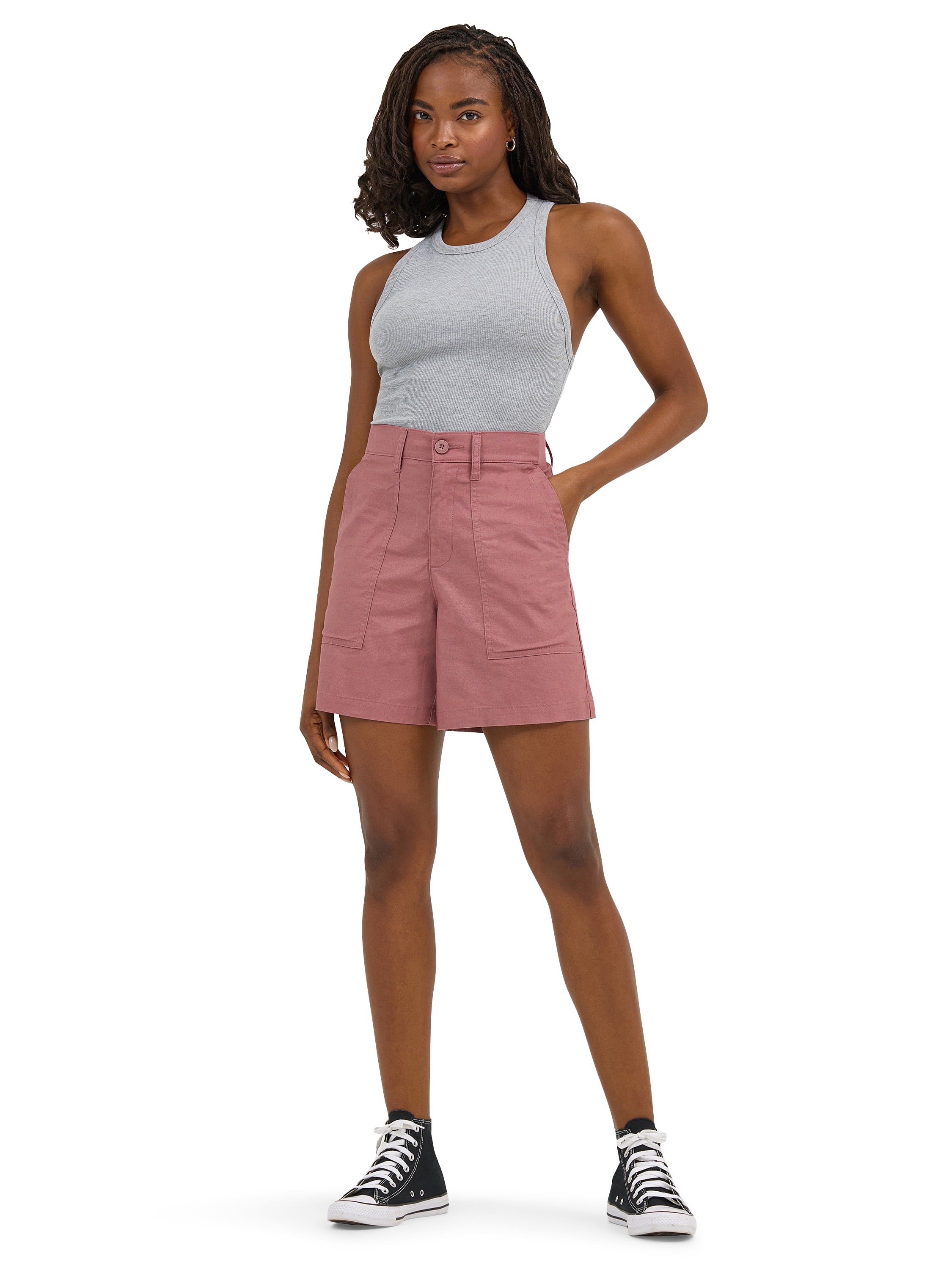 ★Wacky WiLLy★ Wakiwilly x Lee Women's Irilyri Crop Short S Lee women's Comfort Waist Utility Short - Cotton Blend - Lee