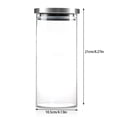 thumbnail image 1 of Rdeghly Glass Food Container, Coffee Beans Storage Container,1000ml Glass Storage Jar Coffee Beans Kitchen Food Container Stainless Steel Lid, 1 of 5