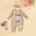 thumbnail image 2 of CAUYDY Boy Loungewear for Infant Preemie Long Sleeved Bodysuit for Girl Newborn Romper 0 3 6 9 Months 1T 2T Fall Winter Baby Sleepers Sizes 0-3 Months,Beige, 2 of 6
