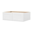 thumbnail image 2 of Furinno Shaker Wall Refrigerator Kitchen Cabinet with 2-Doors, Ready to Assemble, 24 D x 36 W x 12 H, White, 2 of 9