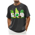 thumbnail image 5 of lcziwo St. Patricks Day Mens Short Sleeve T-Shirt Cute Gnome Print Round Neck Graphic Tee Shirts 2025 Spring Summer Casual Going Out Streetwear Saving Deals,Gray,S, 5 of 6