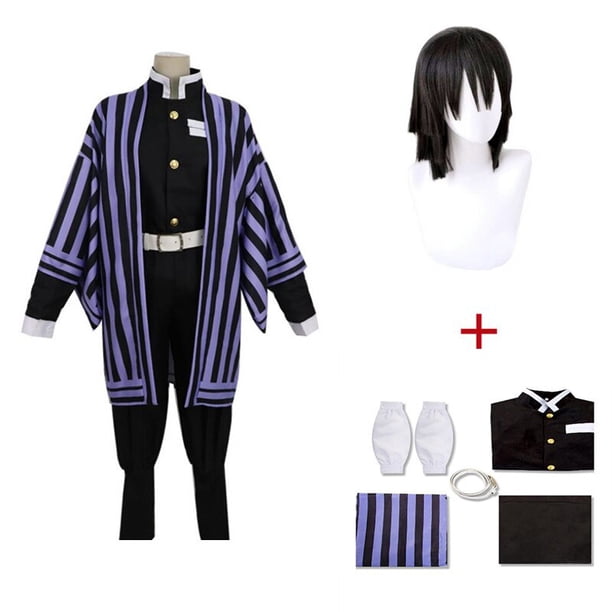 Disfraz de Demon Slayer Kimetsu No Yaiba Iguro Obanai, accesorios de serpiente blanca para fiestas de Halloween Gao Jinjia LED