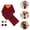 Wine Red, variant on Electric Heated Winter Scarf USB Heating Neck Wrap Unisex Scarves with 3 Heating Modes for Outdoor Winter Activities (Without Battery)
