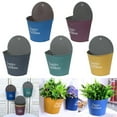thumbnail image 2 of Flower Pots Iron Potted Plant Flowerpot Planter Half Round Home Wall Decoration, 2 of 21