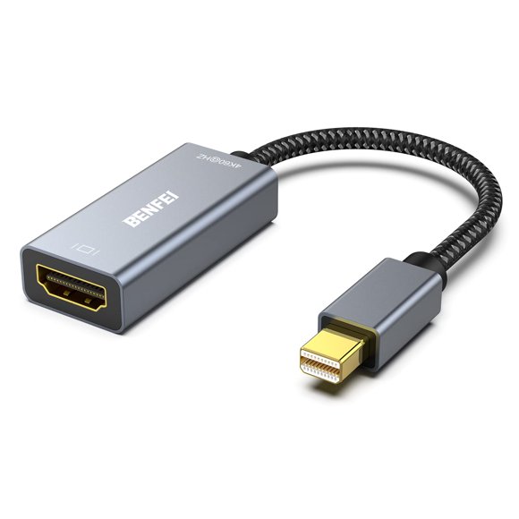 Mini DisplayPort to HDMI, BENFEI 4K@60Hz Mini DP to HDMI Adapter (Thunderbolt compatible) with MacBook AirPro, Surface ProDock, Monitor, Projector