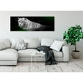 thumbnail image 2 of Tiptophomedecor Stretched Canvas Animal Art - Shining Tiger Green Narrow - Stretched & Framed Ready To Hang Art, 2 of 3