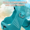 thumbnail image 4 of Dog Harness Step in Dog Vest Harness, Reflective Adjustable Puppy No Pull Harness Breathable Soft for Small and Medium Dogs Cats, Ocean Blue, XXS, 4 of 11