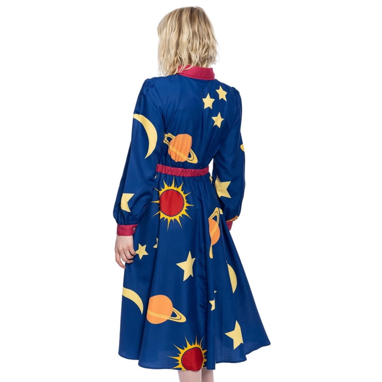 fan bus blue dress The School Teacher Ms. Frizzal Halloween Costume BUNDLE-50FOR168