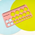 thumbnail image 3 of 1/2PCS Practical Clear Geometric Ruler Plastic Measuring Templates Ruler for Office School Building Formwork Drawing Stationery Style D 1pc, 3 of 6