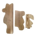 thumbnail image 1 of Juego de 3 estantes flotantes de madera para pared, organizador multifuncional. Marrón oscuro, 1 of 9