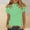 Green, variant on Dolkfu Green Womens Summer Tops Crew Neck Short Sleeve Pull-on French Chic Tops Printed Polka Dot Retro Vintage T-Shirts Green,Xxl