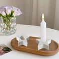 thumbnail image 4 of Injueey Molde de silicona para portavelas, velas únicas y decorativas, molde de silicona para velas DIY Artesanía estrella de cinco puntas, 4 of 6