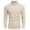 Beige, variant on Men's Ribbed Turtleneck Sweater Casual Basic Long Sleeve Knitted Pullover Sweater