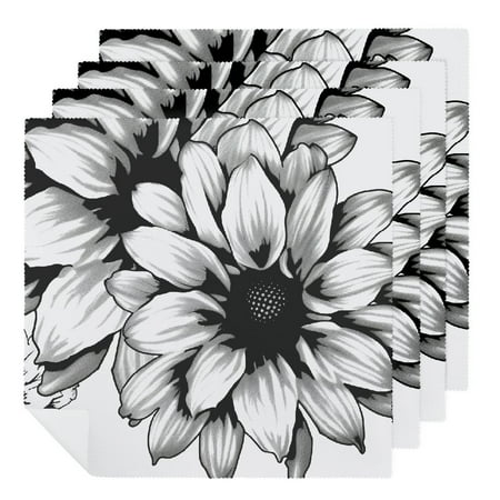 

Facannap Flower Petals Cloth Napkins for Dining Table Kitchen Daily Party Decor Hotel Home Banquet Atmosphere Embellishment Reusable Fabric for Events 2 PCS