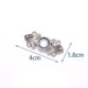 thumbnail image 2 of Botones de metal reutilizables, broches de presión de perlas, alfileres para pantalones, botones retráctiles, hebillas para coser para jeans, ajuste perfecto, reduce la cintura, 2 of 5