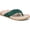 Posy Green, variant on Women's Eva Flip Flop Sandal Sea Salt Leather 9.5N